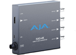 AJA HA5-4K HDMI to SDI converter