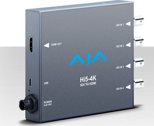 AJA Hi5-4K SDI to HDMI converter
