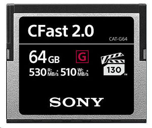 Sony CAT-G64 CFast2.0 64GB G Series Memory Card