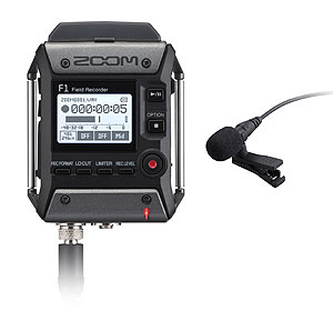 Zoom F1-LP Field Recorder + Lavalier mic