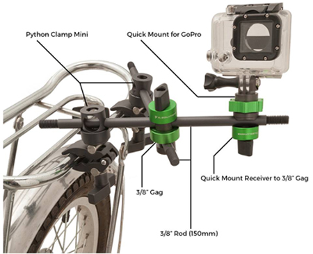 9 Solutions Quick Mount for GoPro Camera