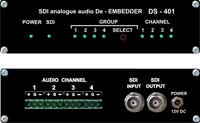 DS-401 SDI analog audio de-embedder