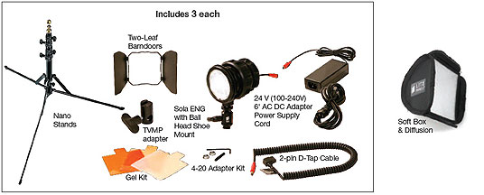 Litepanels Sola ENG Flight Kit